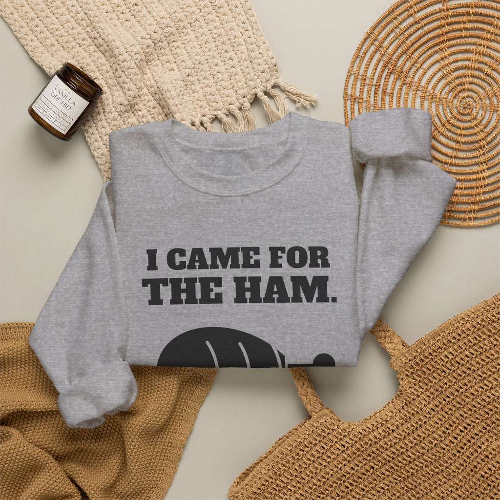 I Came for the Ham Crewneck Sweatshirt (Light)
