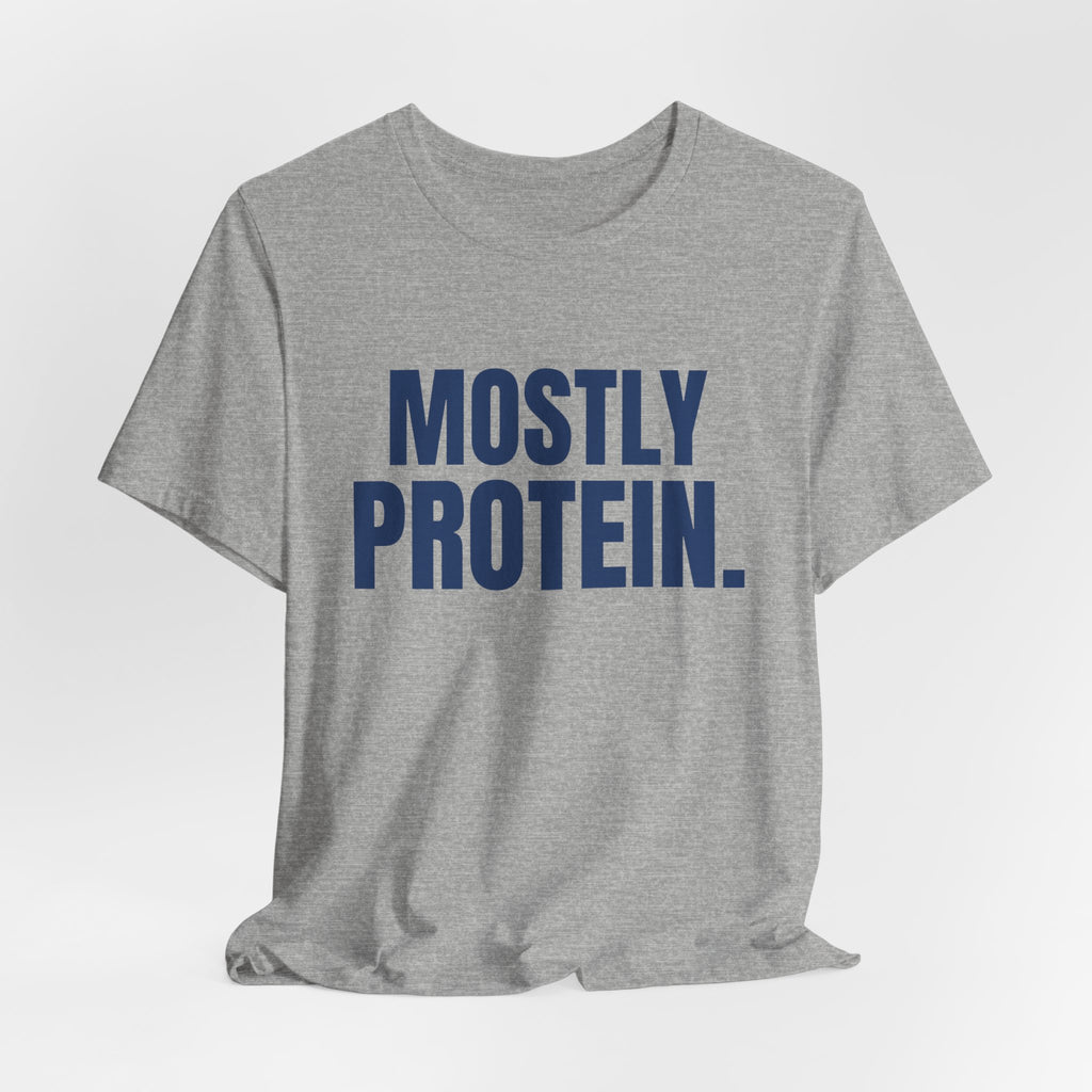 Mostly Protein Tee (Navy Blue Ink)