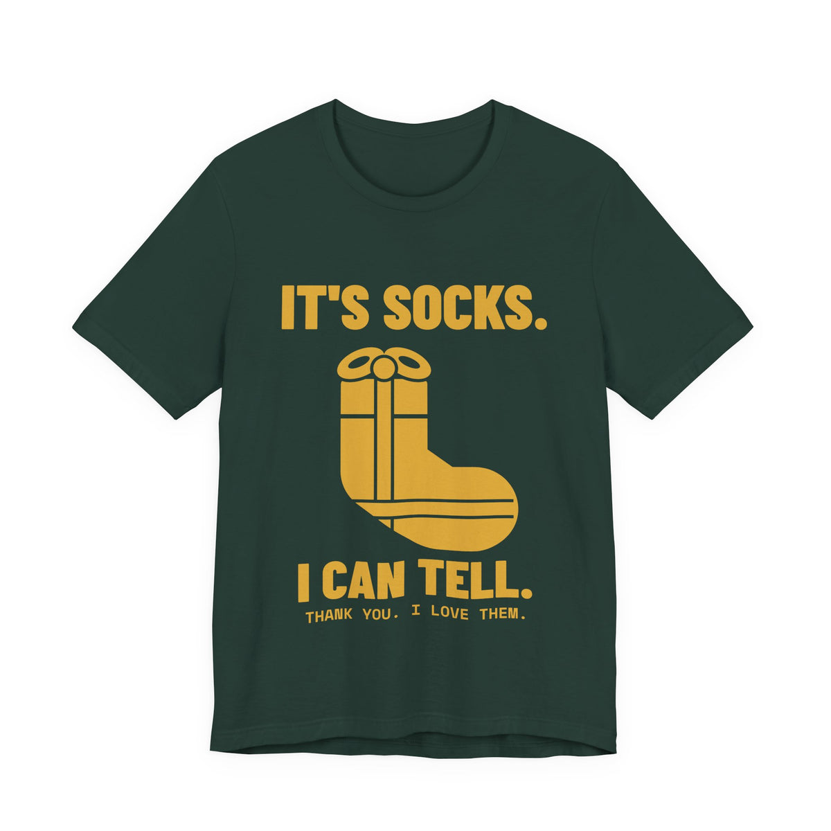 It's Socks I Can Tell Tee (Gold)