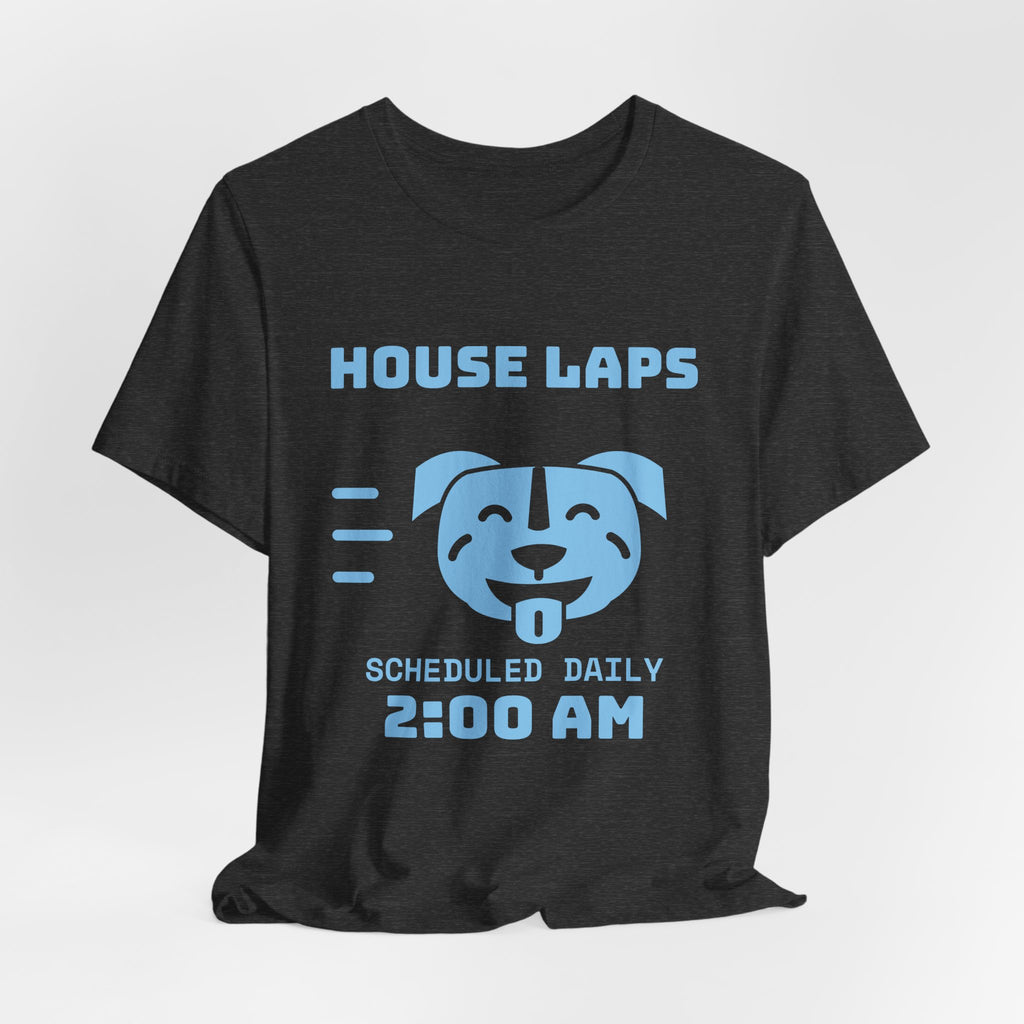 House Laps Scheduled Daily 2:00 AM Tee (Sky Blue Ink)