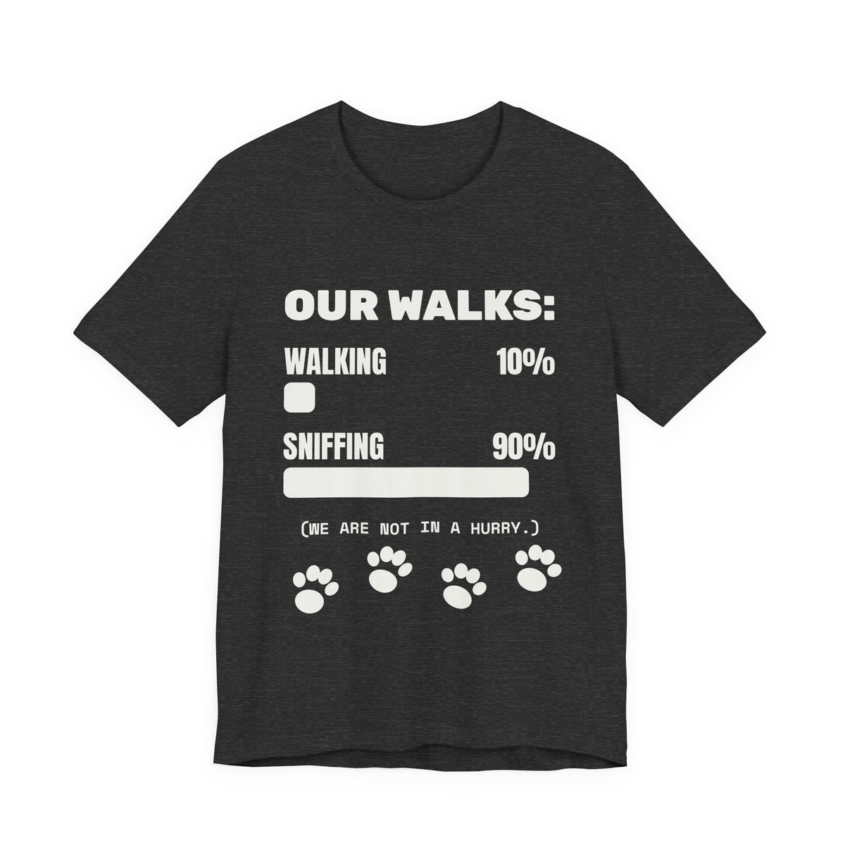 Our Walks: Sniffing 90% Tee (Dark)