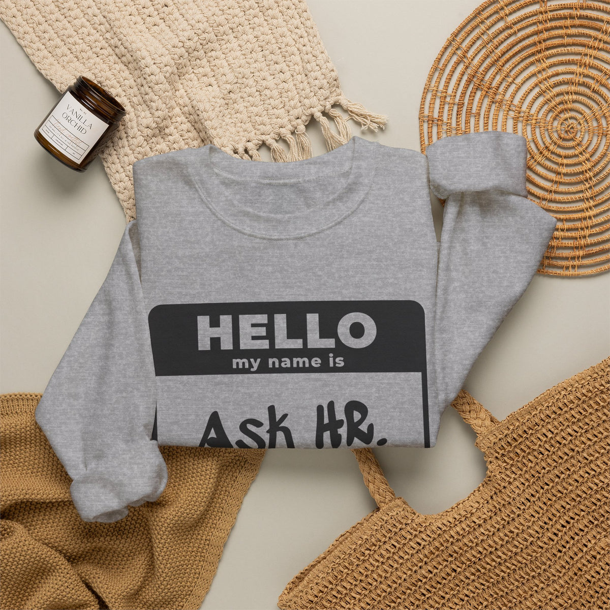HR Knows Me by Name Crewneck Sweatshirt (Light)