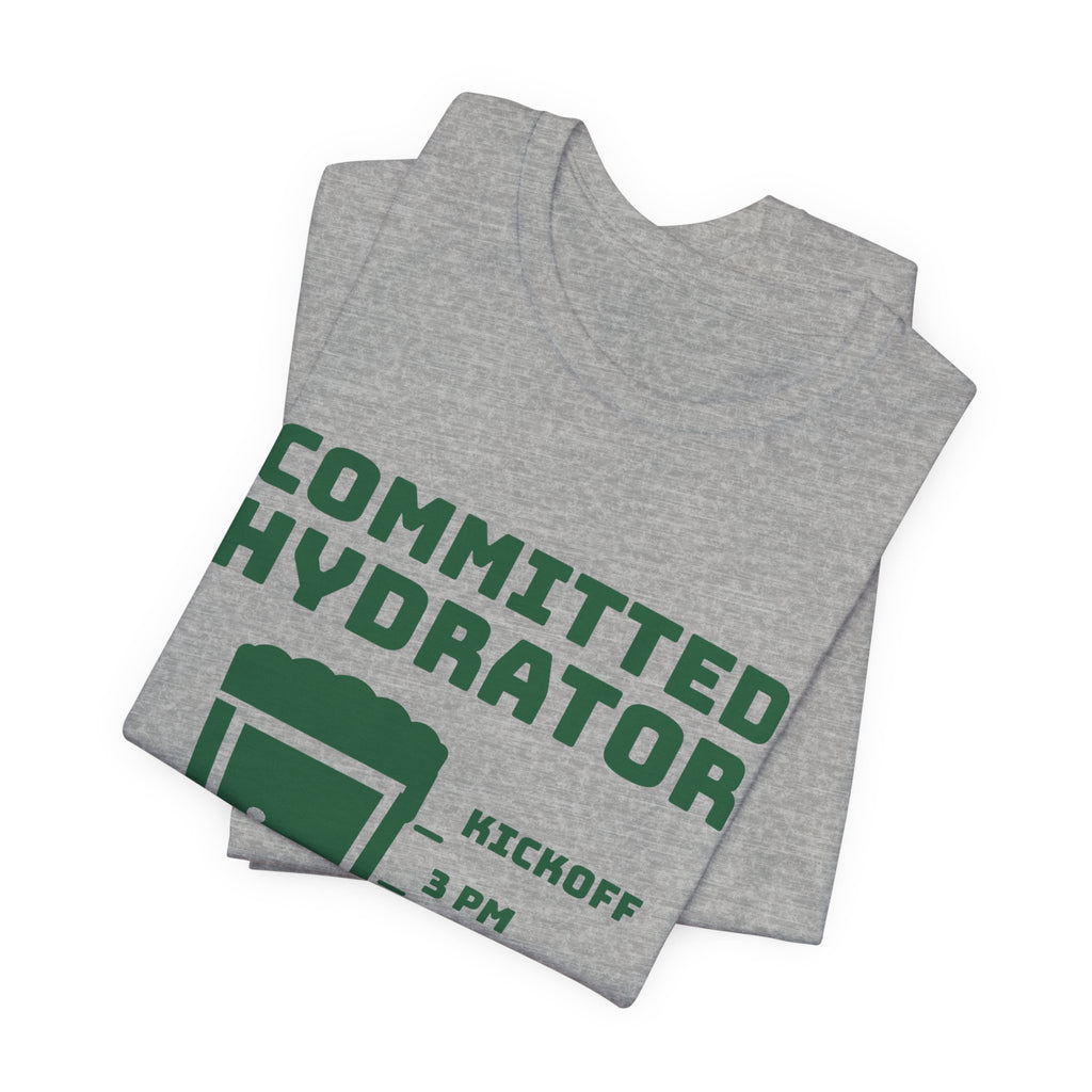 Committed Hydrator (Beer Counts) Tee (Forest Green Ink)