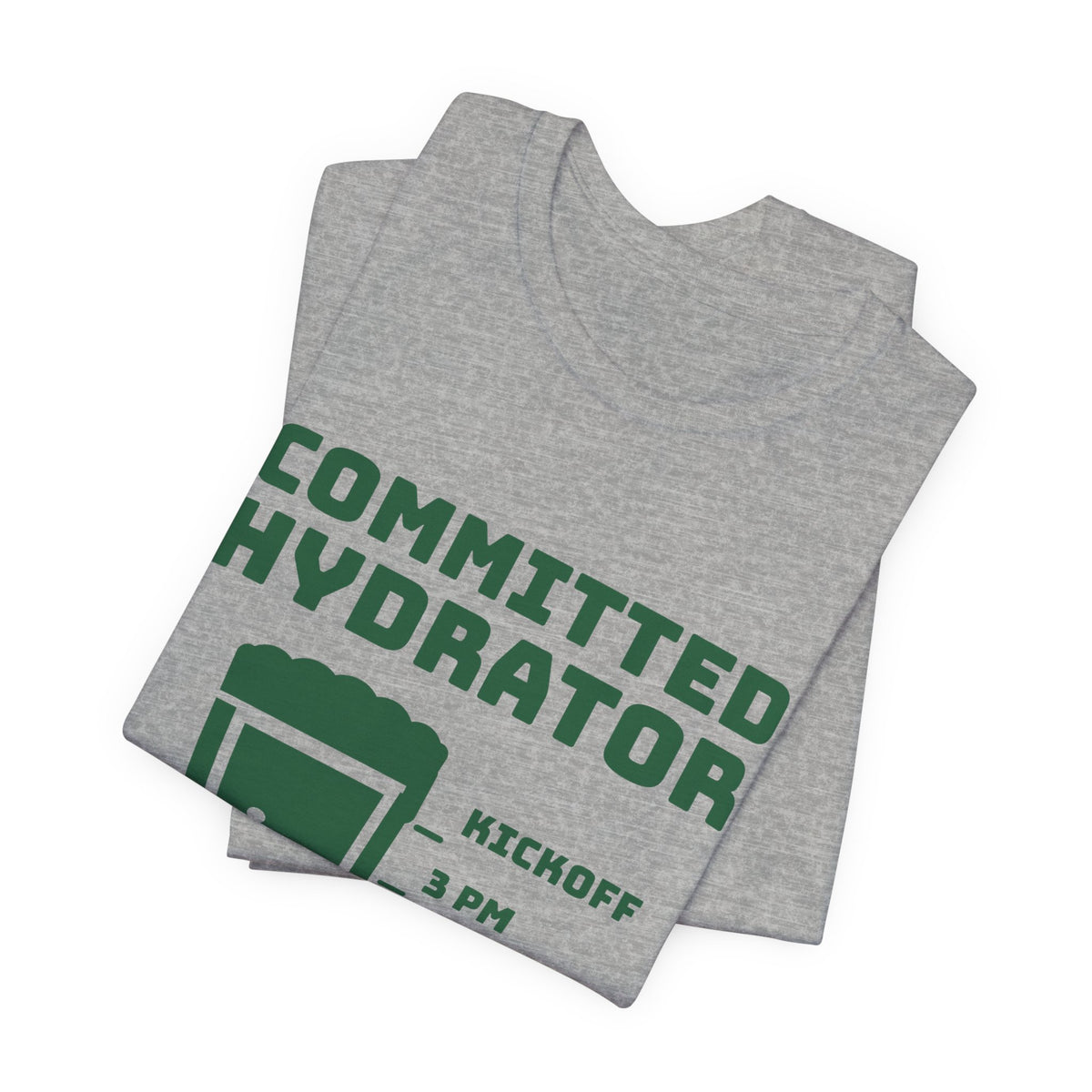 Committed Hydrator (Beer Counts) Tee (Forest Green Ink)