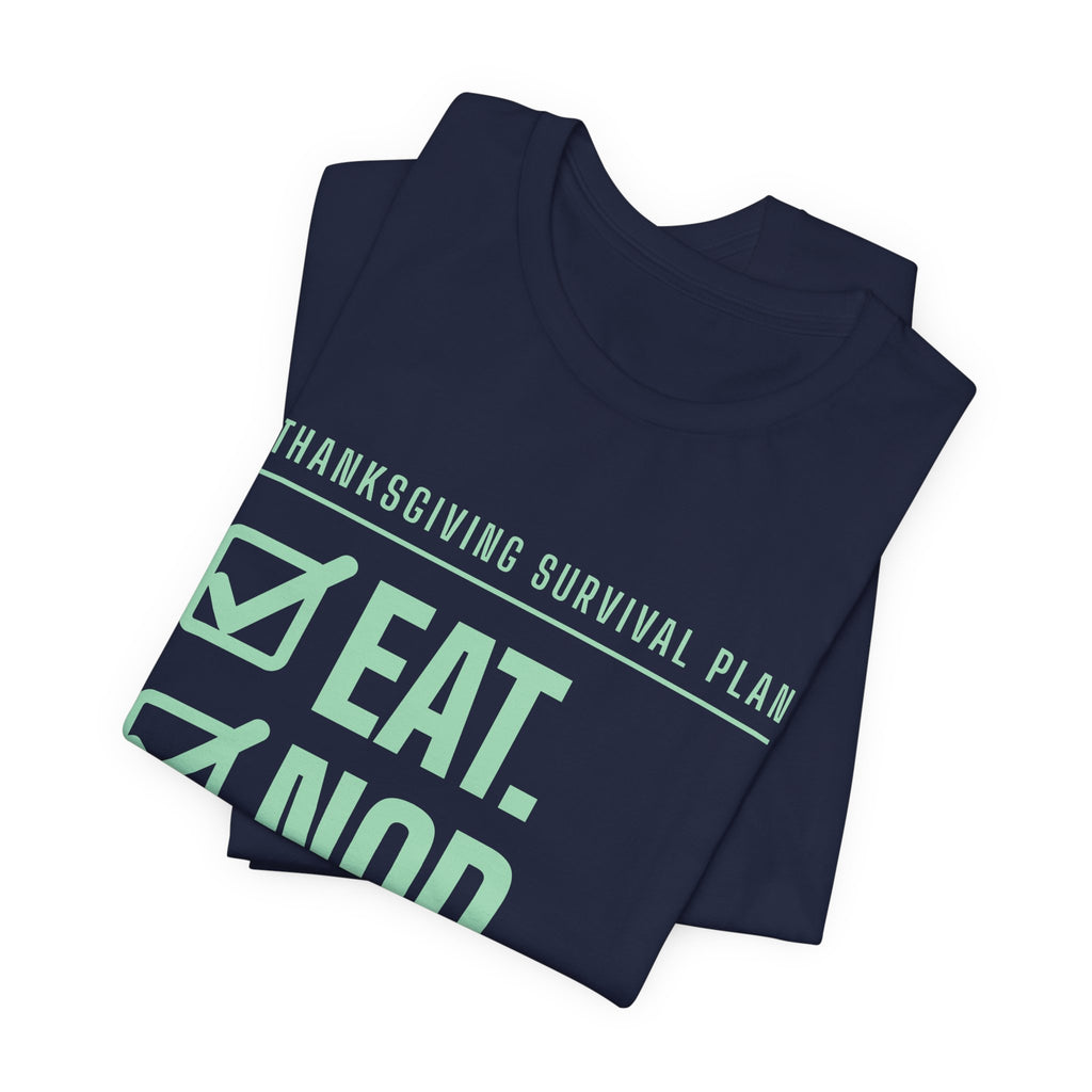 Eat. Nod. Leave. Tee (Mint Green Ink)