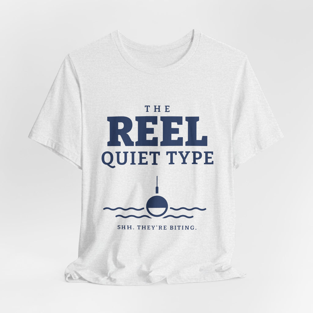 The Reel Quiet Type Tee (Navy Blue Ink)