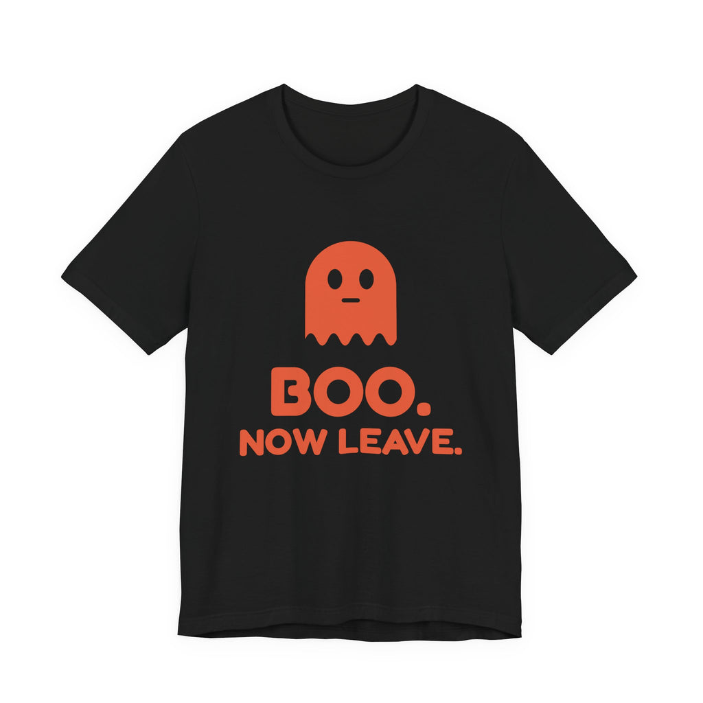 Boo. Now Leave. Tee (Black / Orange)