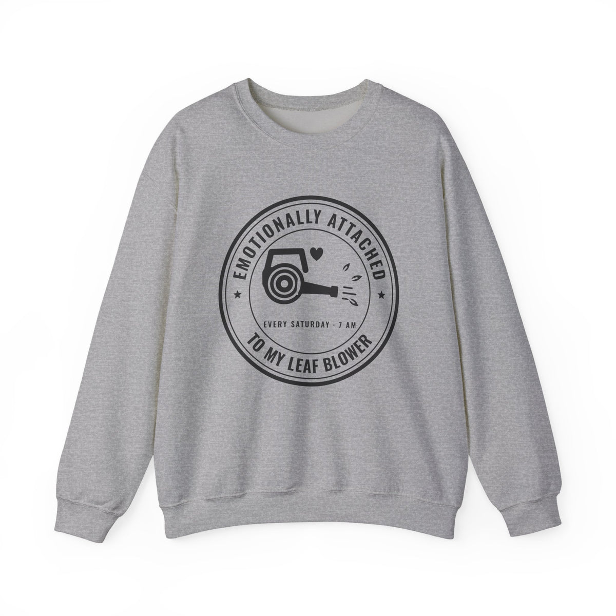 Emotionally Attached to My Leaf Blower Crewneck Sweatshirt (Light)