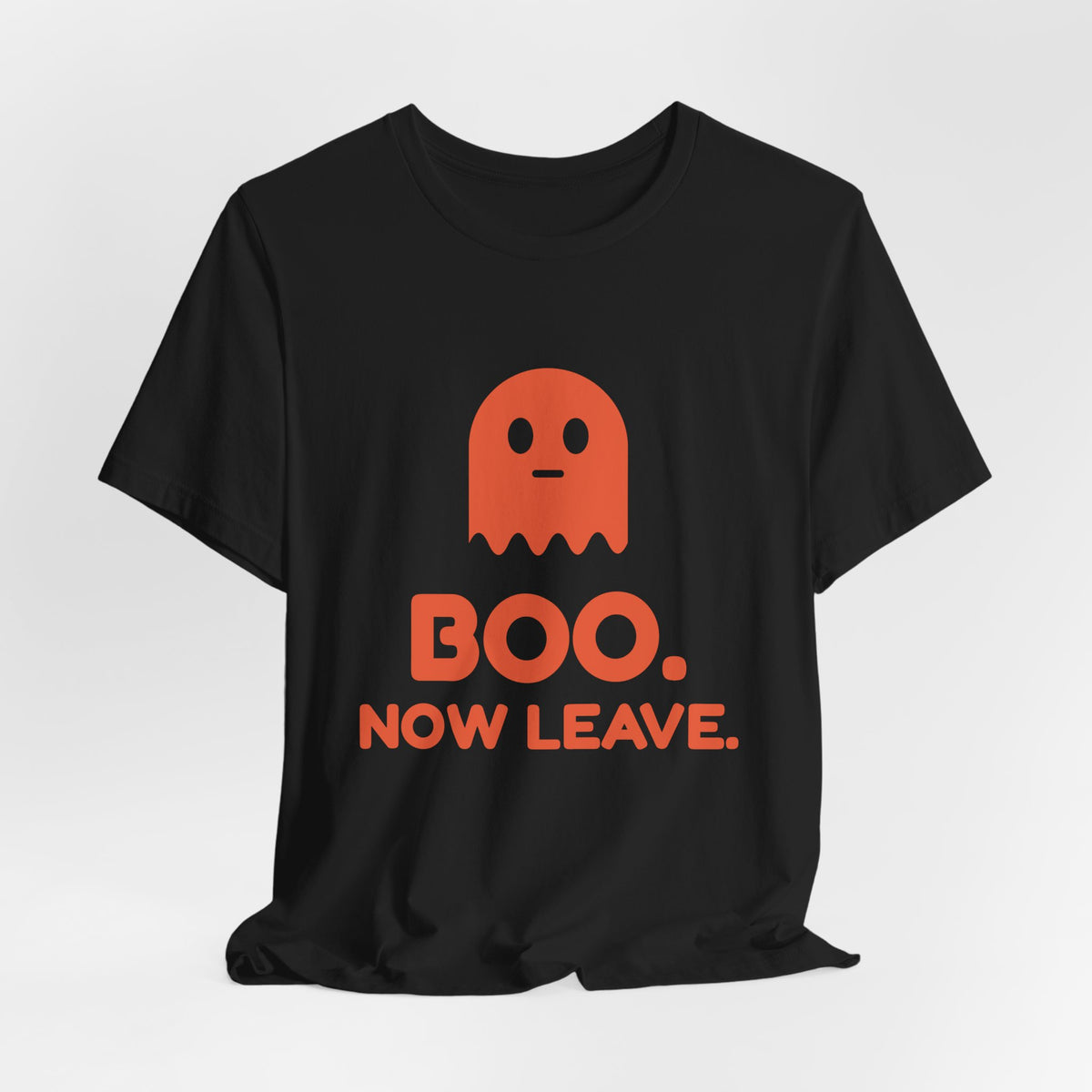 Boo. Now Leave. Tee (Black / Orange)