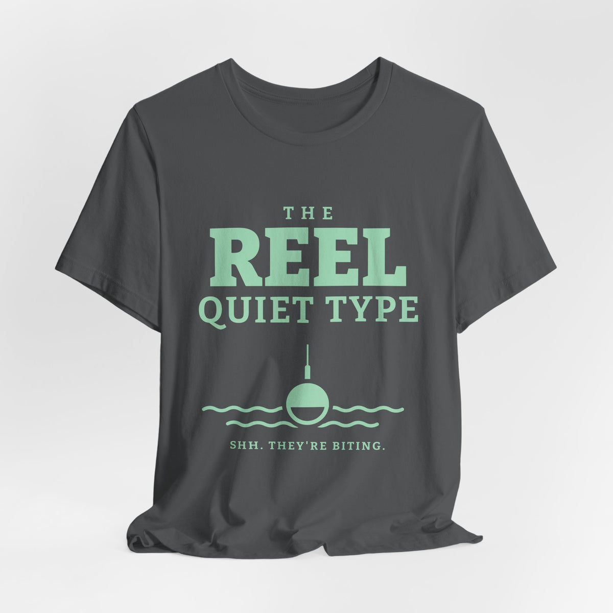 The Reel Quiet Type Tee (Mint Green Ink)