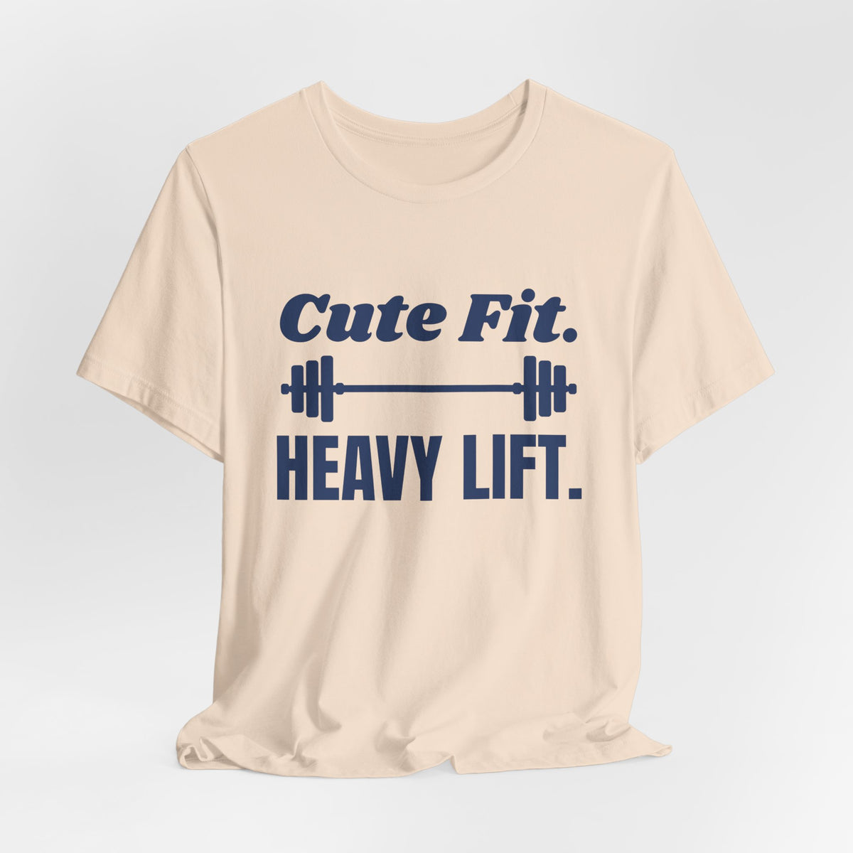 Cute Fit. Heavy Lift Tee (Navy Blue Ink)