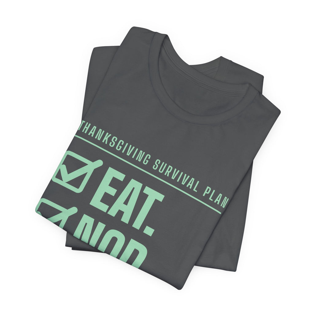 Eat. Nod. Leave. Tee (Mint Green Ink)