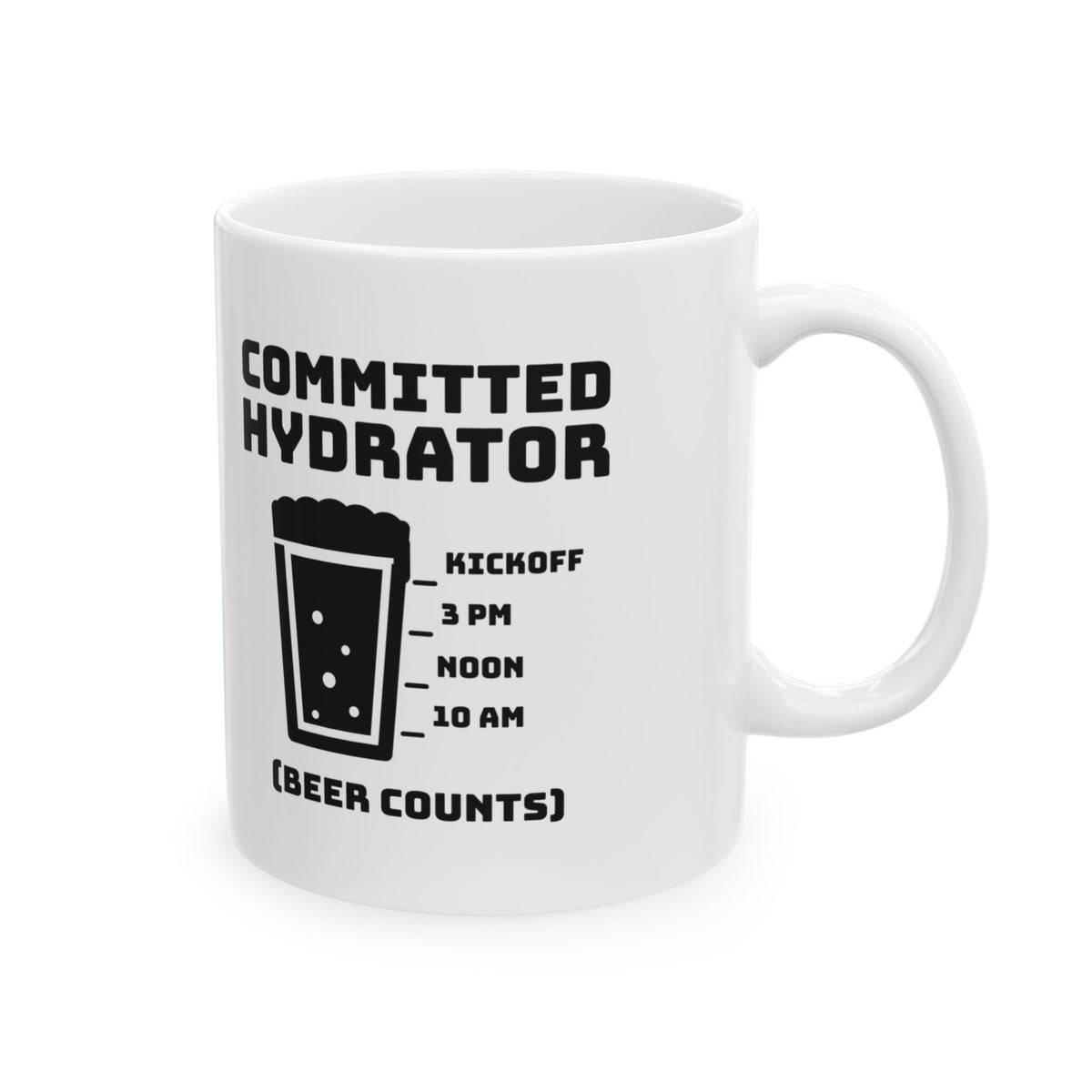 Committed Hydrator (Beer Counts) Mug