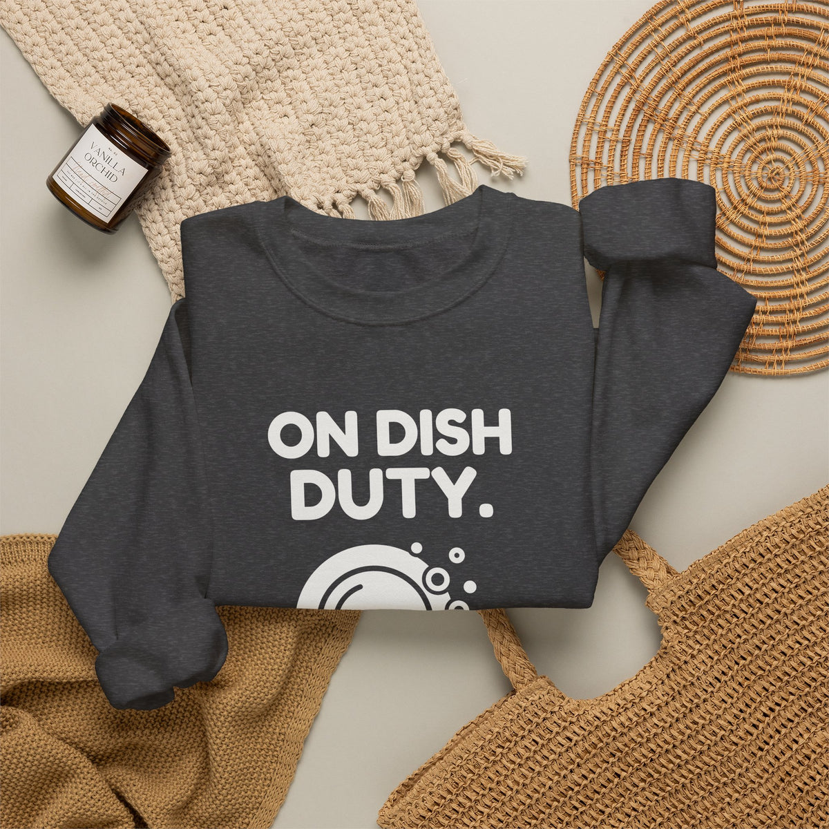 On Dish Duty Crewneck Sweatshirt (Dark)