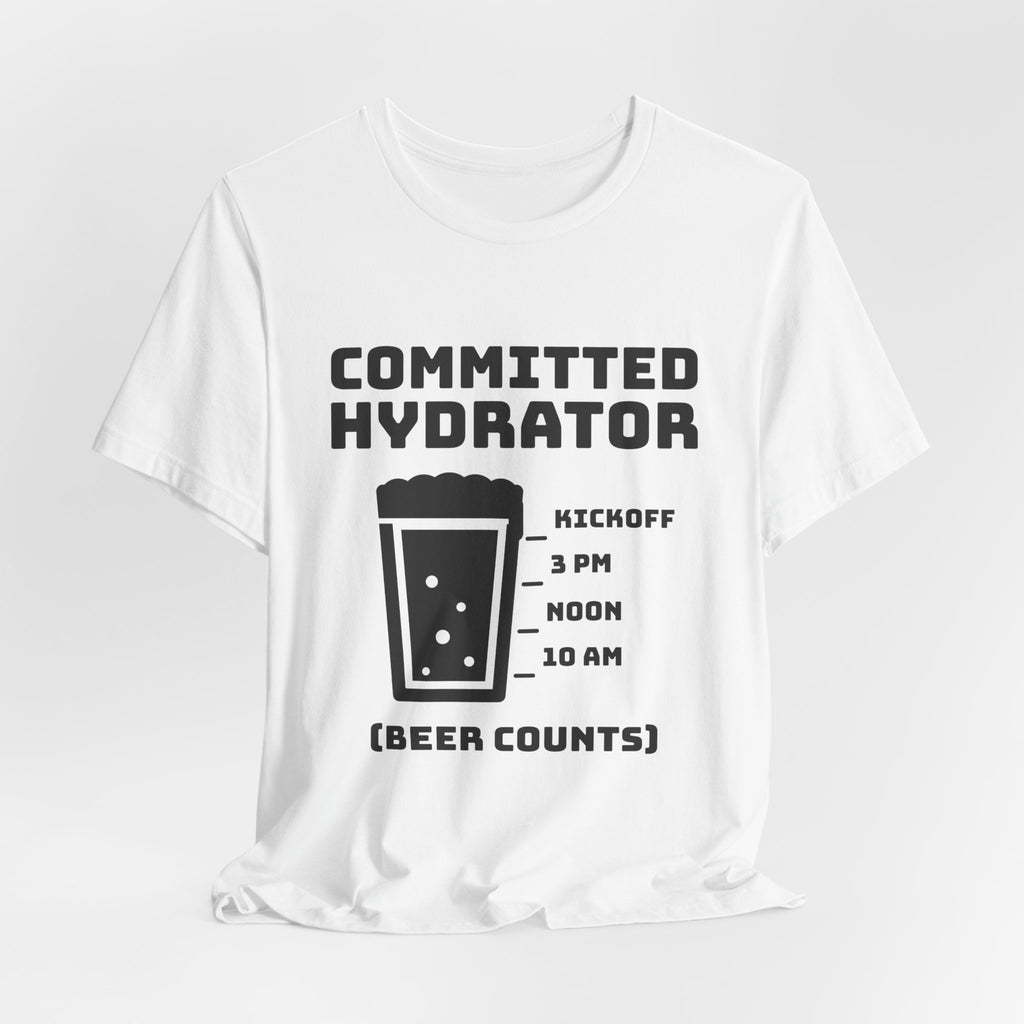 Committed Hydrator (Beer Counts) Tee (Light)