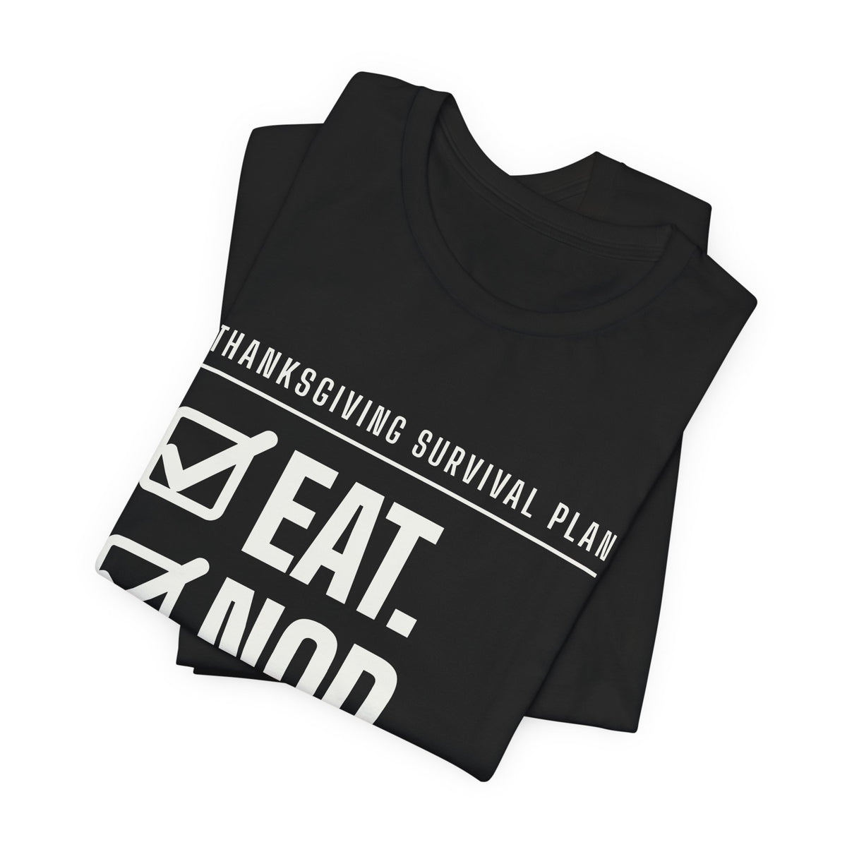 Eat. Nod. Leave. Tee (Dark)