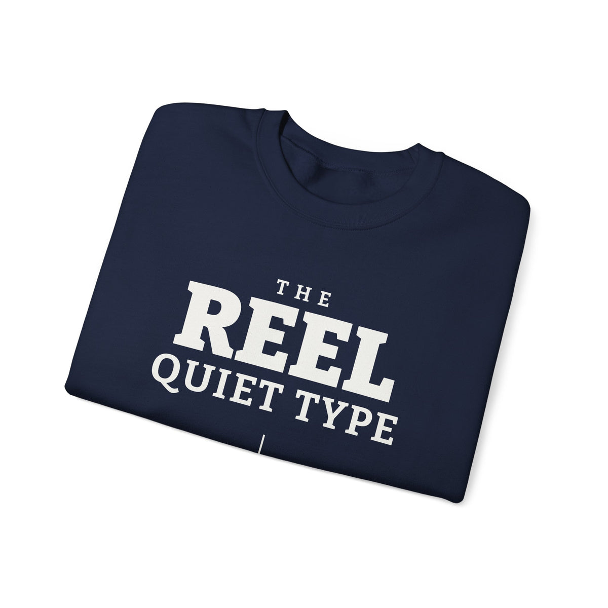 The Reel Quiet Type Crewneck Sweatshirt (Dark)