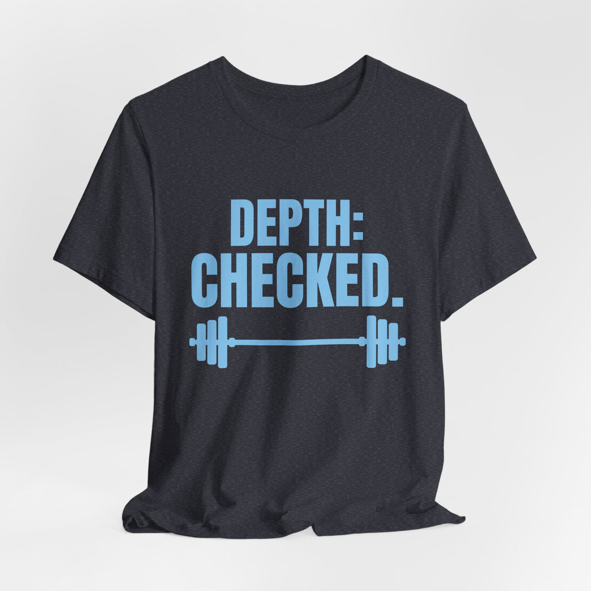 Depth: Checked Tee (Sky Blue Ink)
