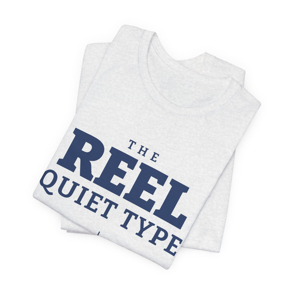The Reel Quiet Type Tee (Navy Blue Ink)
