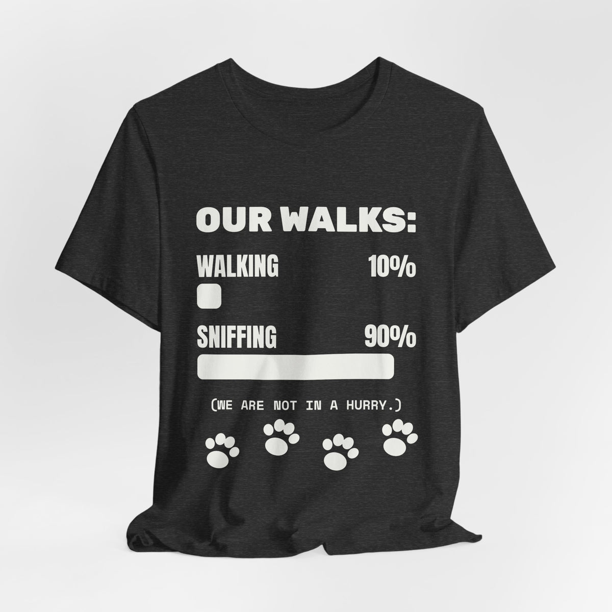 Our Walks: Sniffing 90% Tee (Dark)