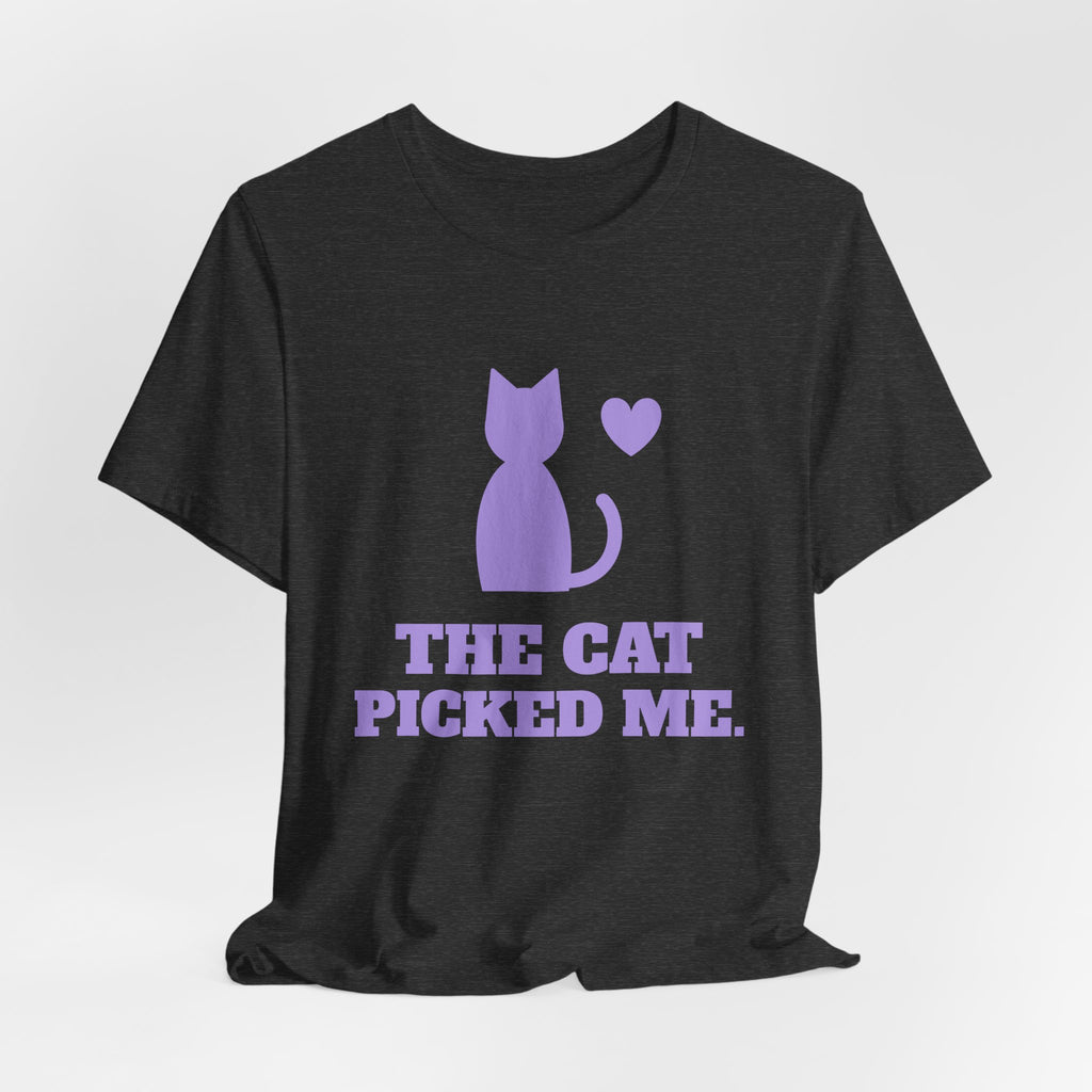 The Cat Picked Me Tee (Lavender)