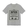 SPED Department: Powered by Coffee & Data Tee (Light)