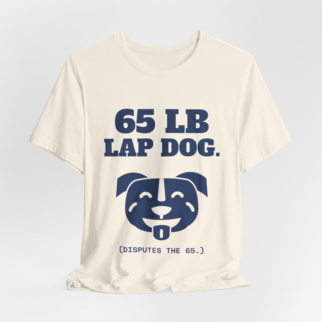 65 lb Lap Dog Tee (Navy Blue Ink)