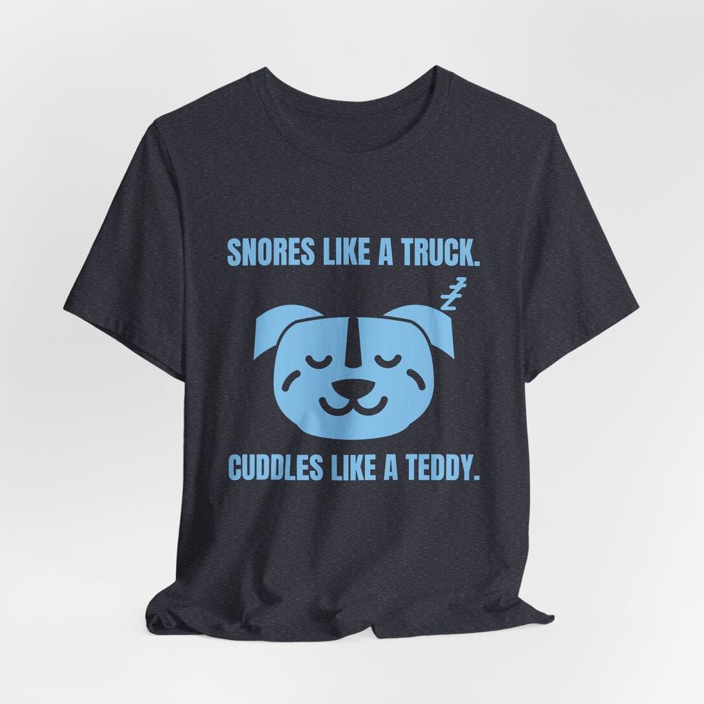 Snores Like a Truck Tee (Sky Blue Ink)