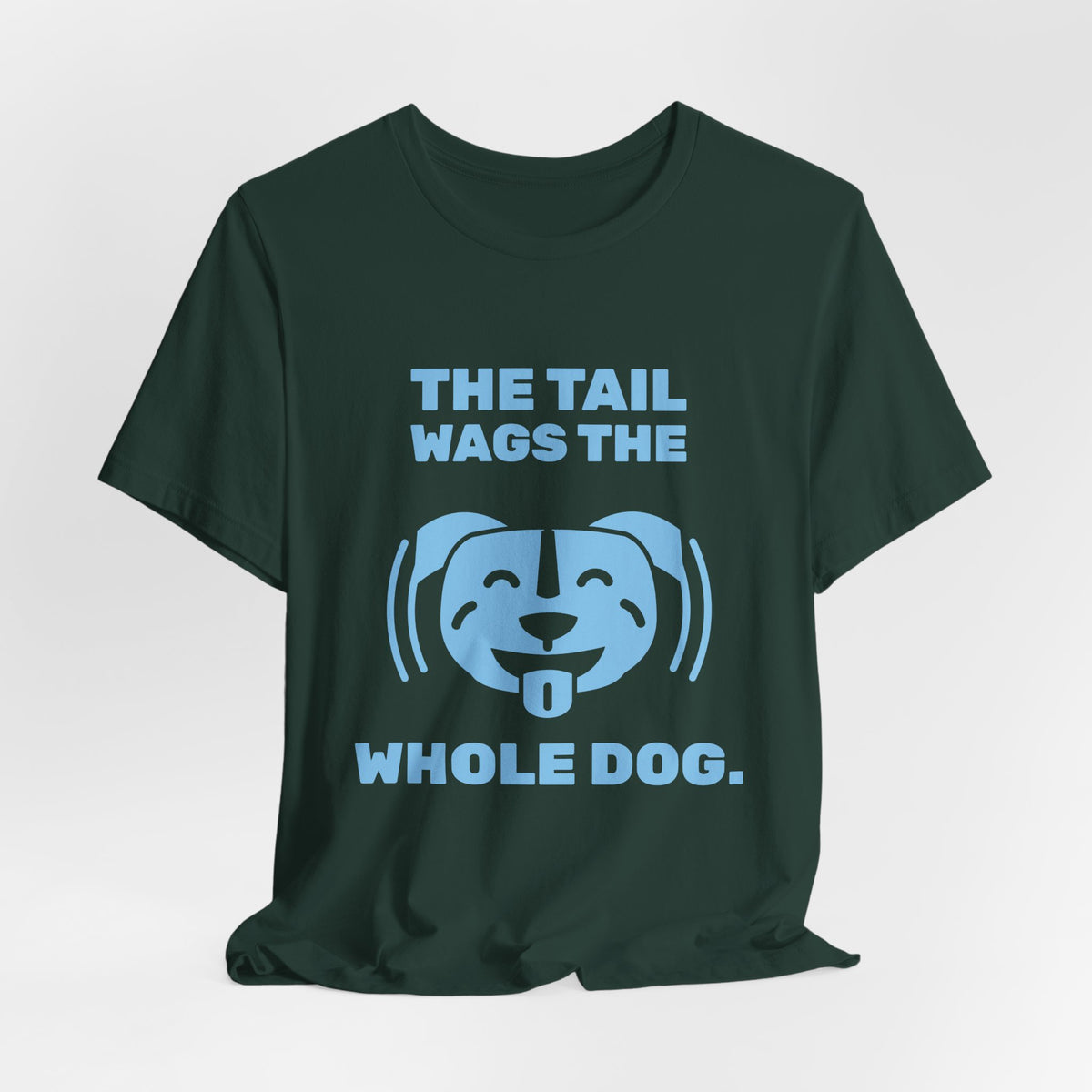 The Tail Wags the Whole Dog Tee (Sky Blue Ink)