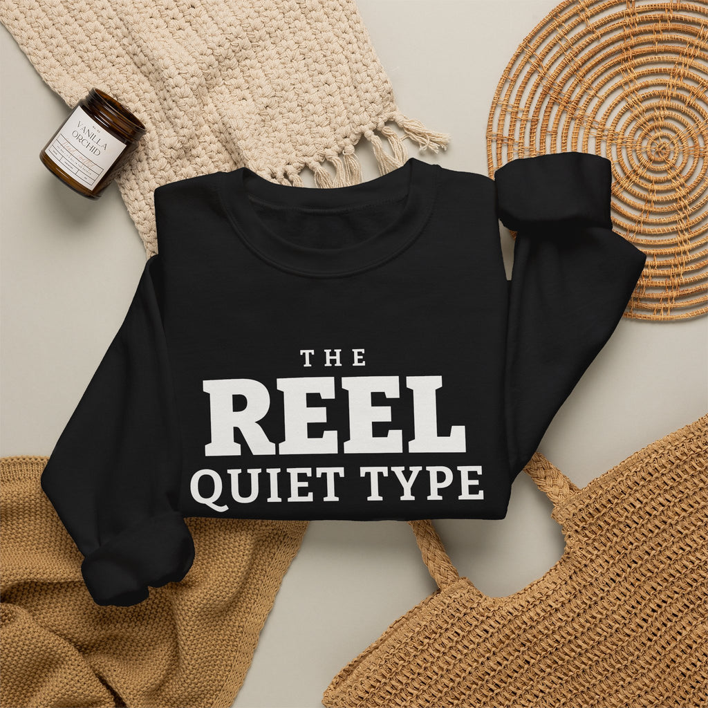 The Reel Quiet Type Crewneck Sweatshirt (Dark)