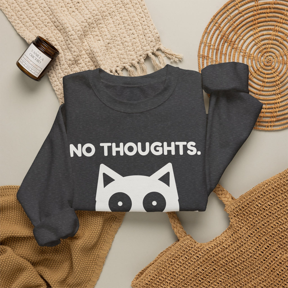 No Thoughts. Just Crimes. Crewneck Sweatshirt (Dark)