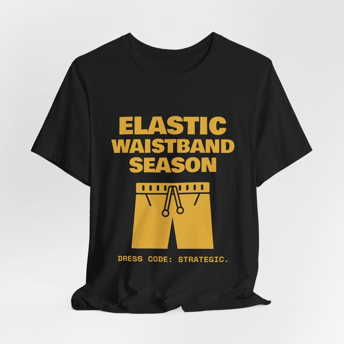 Elastic Waistband Season Tee (Gold)