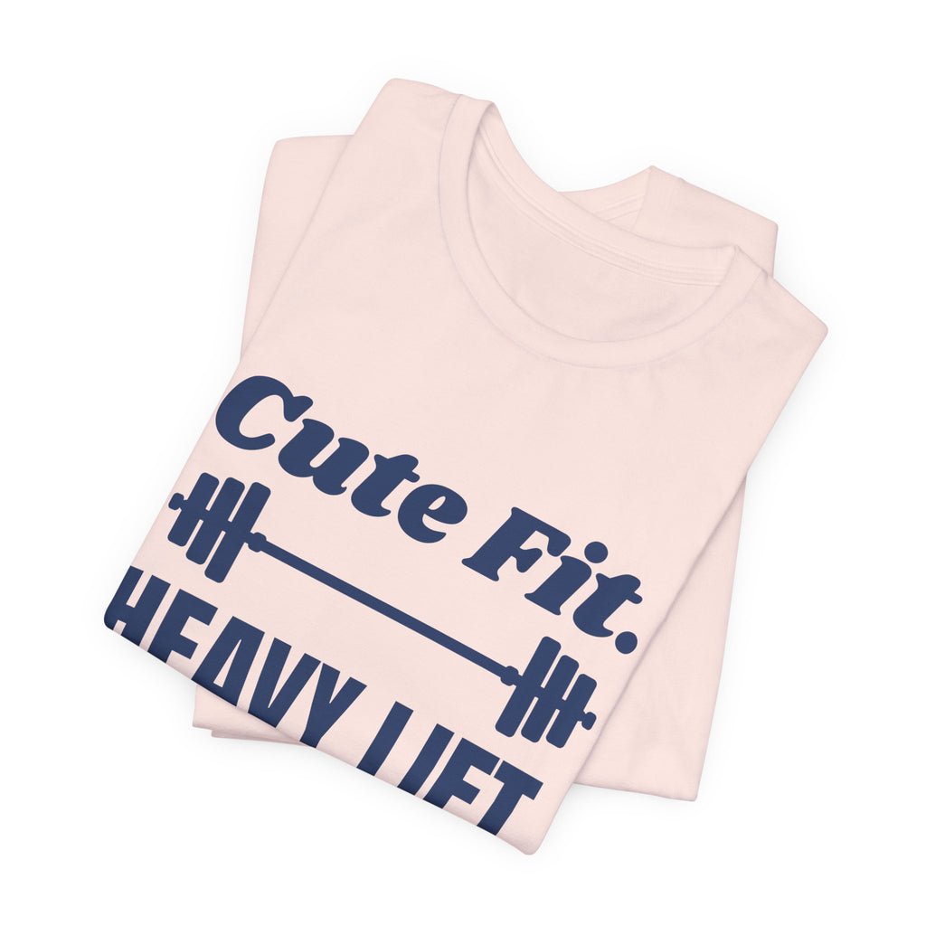 Cute Fit. Heavy Lift Tee (Navy Blue Ink)