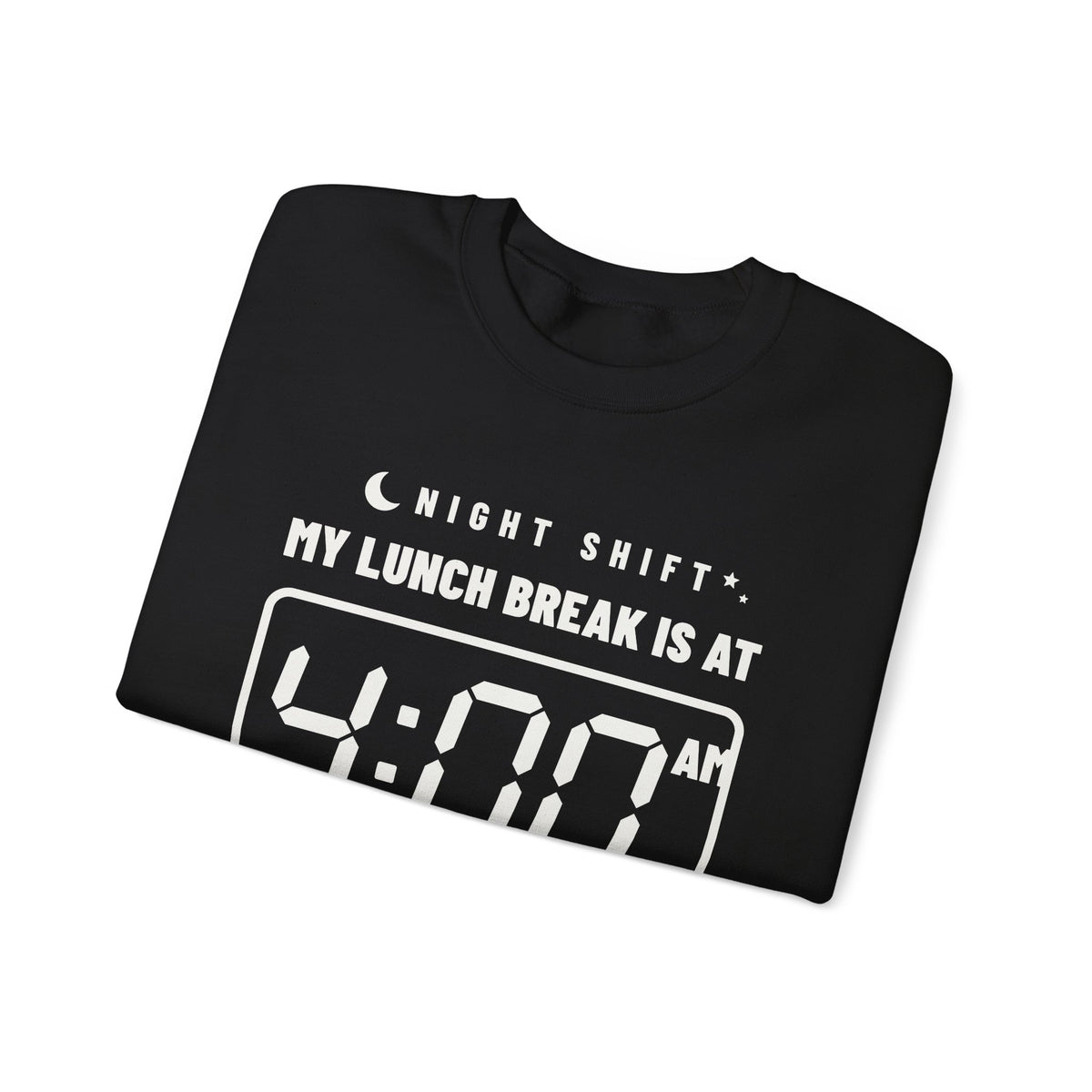 My Lunch Break Is at 4 AM Crewneck Sweatshirt (Dark)