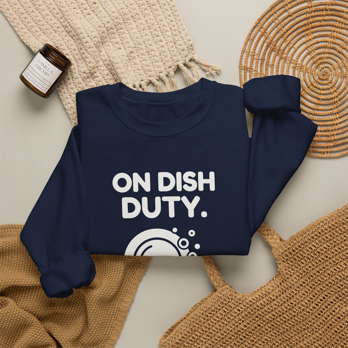 On Dish Duty Crewneck Sweatshirt (Dark)