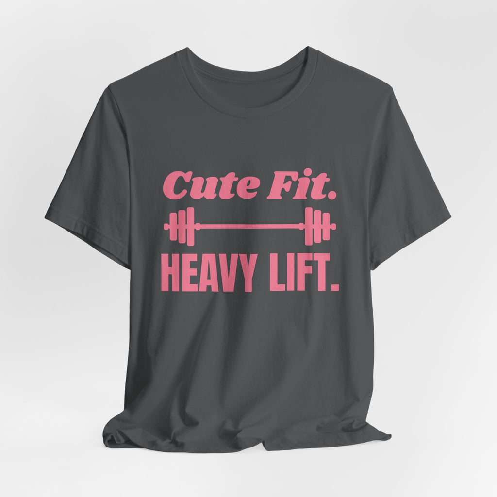 Cute Fit. Heavy Lift Tee (Rose Pink)