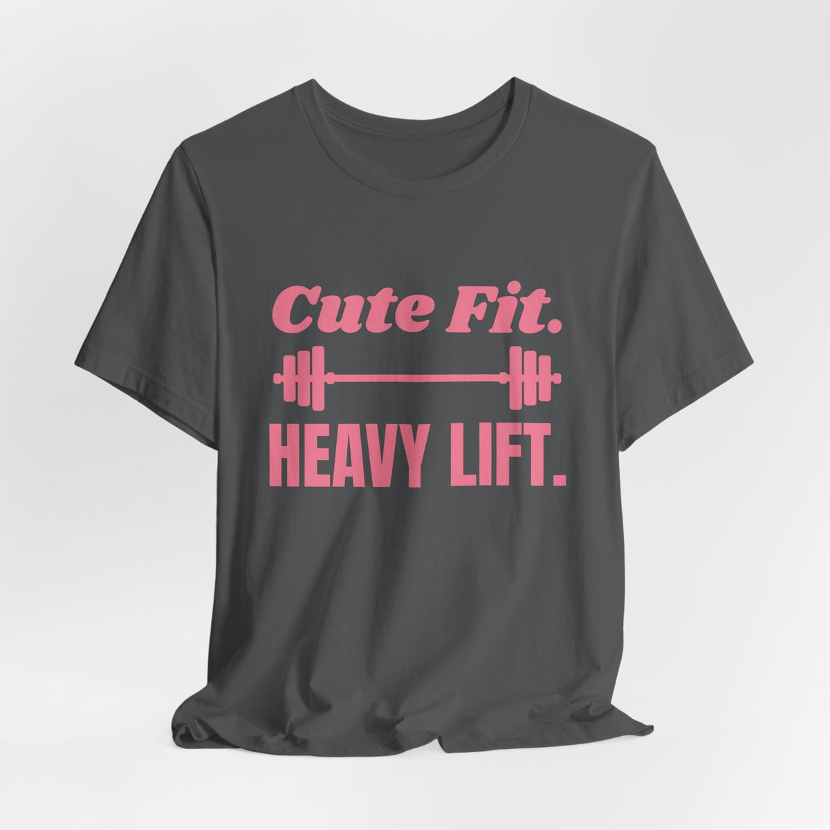 Cute Fit. Heavy Lift Tee (Rose Pink)
