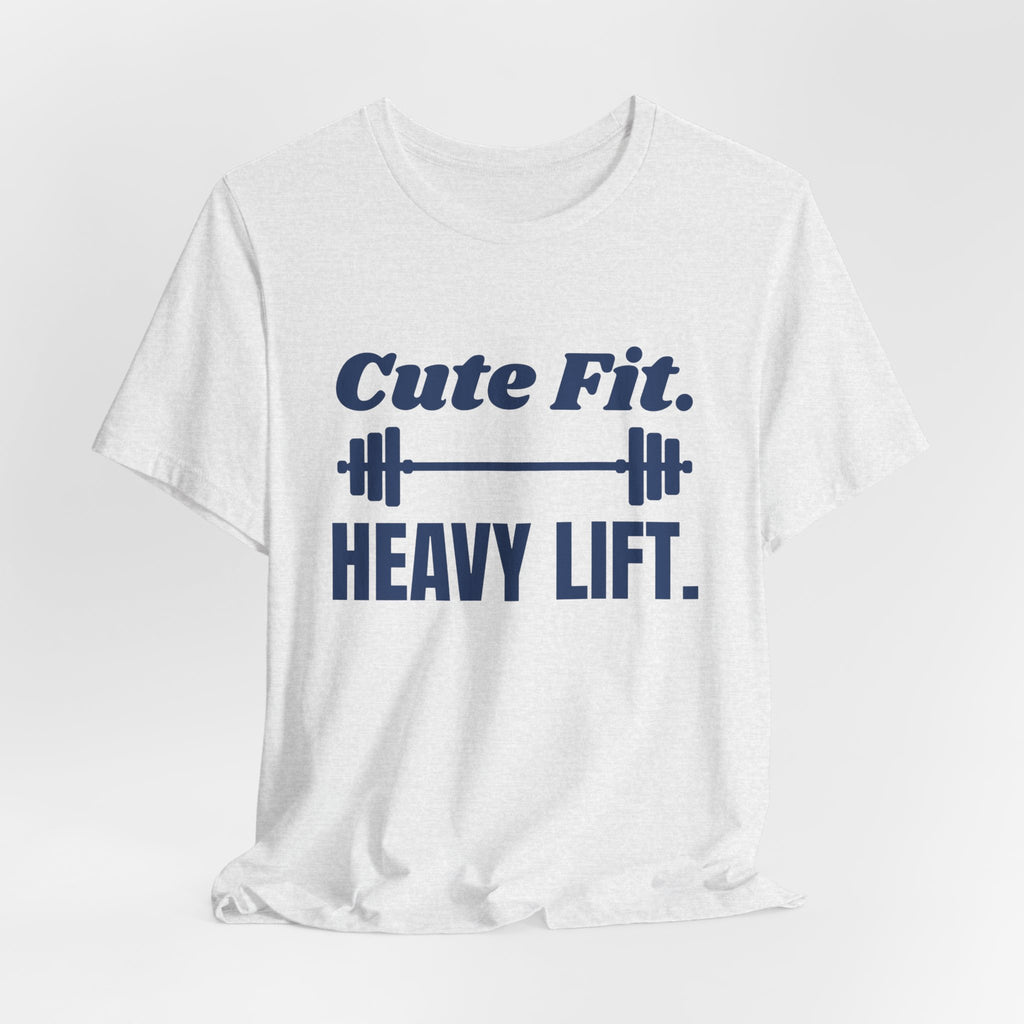 Cute Fit. Heavy Lift Tee (Navy Blue Ink)