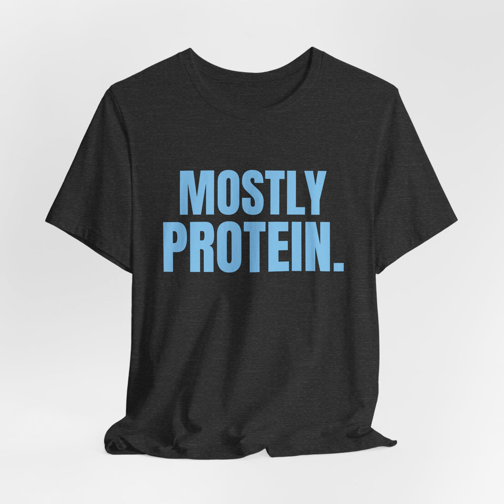 Mostly Protein Tee (Sky Blue Ink)