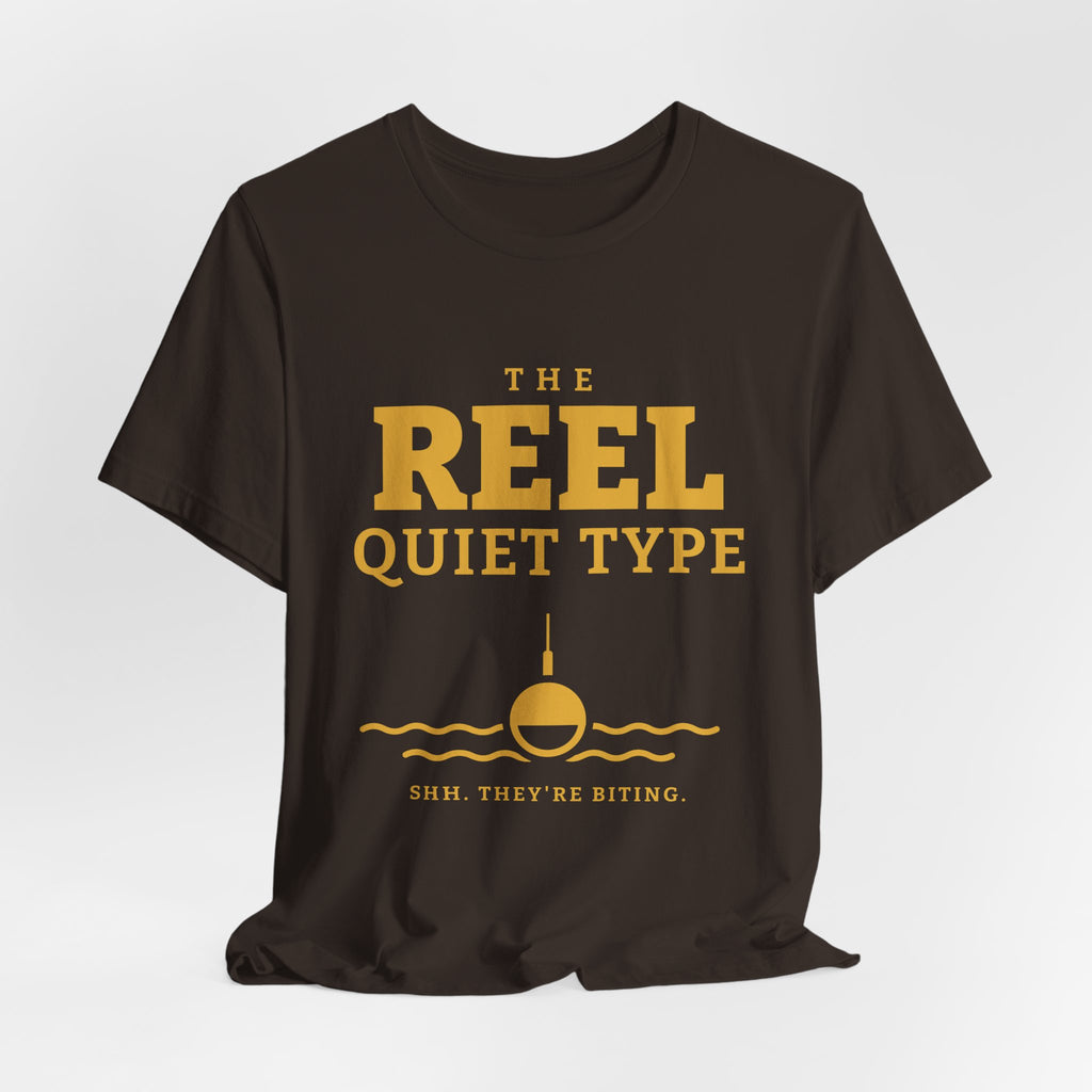 The Reel Quiet Type Tee (Gold Ink)