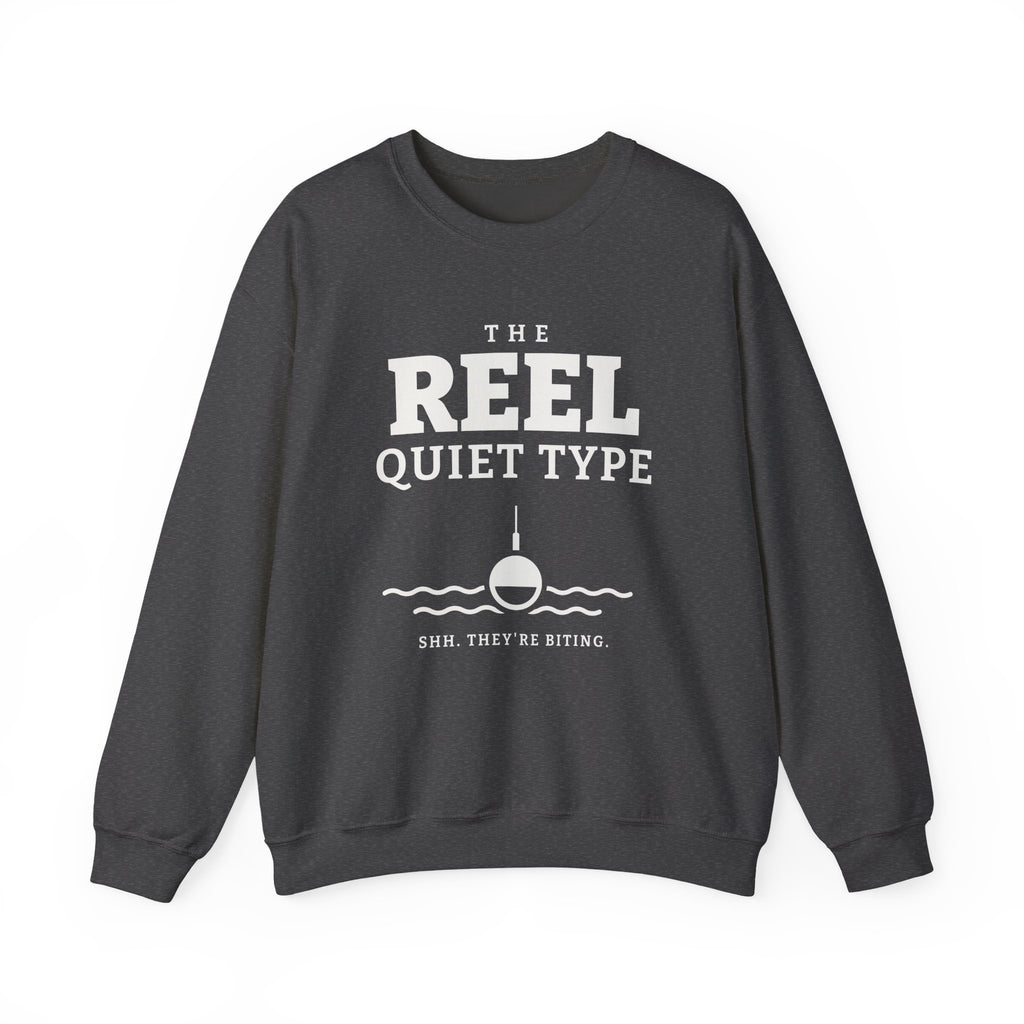 The Reel Quiet Type Crewneck Sweatshirt (Dark)