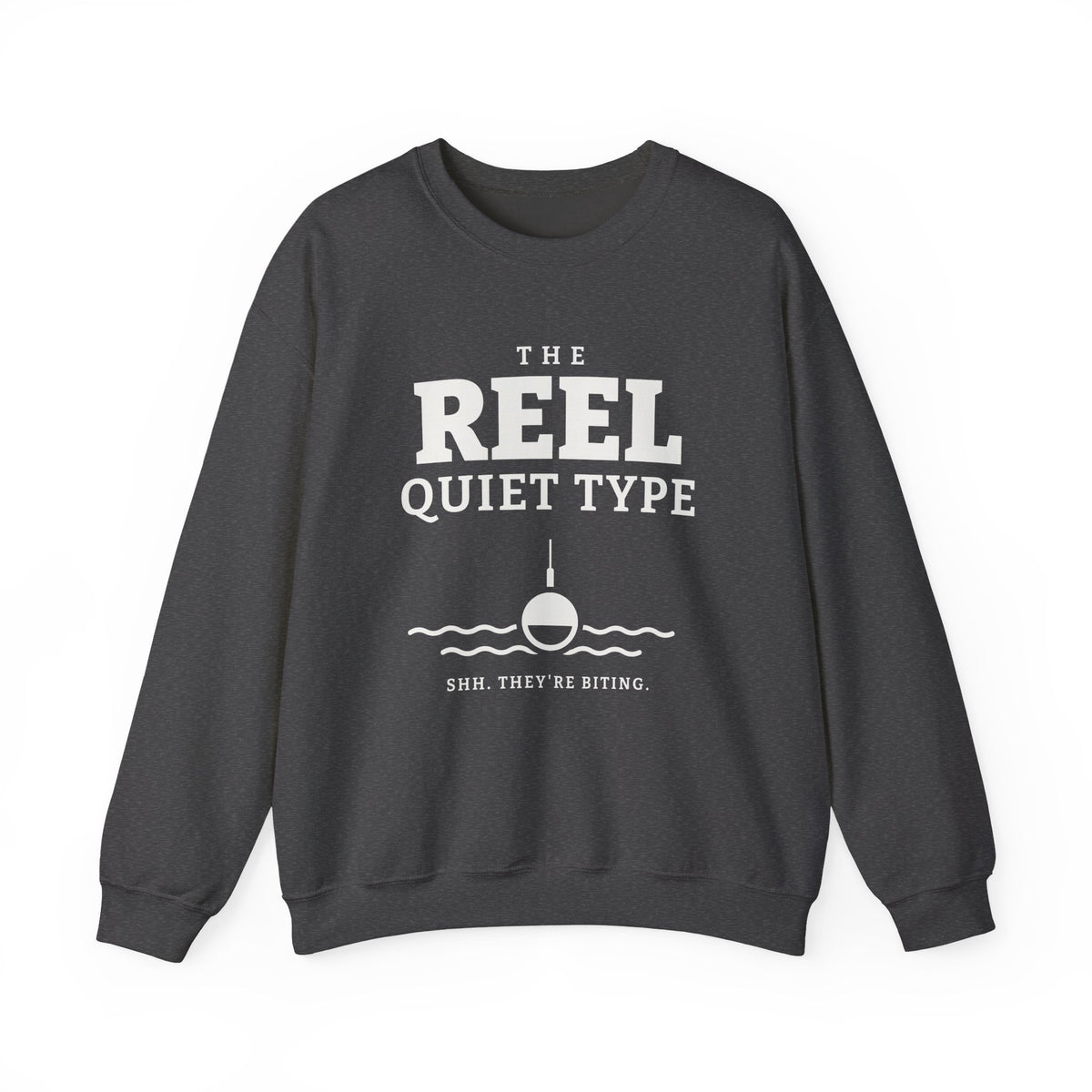 The Reel Quiet Type Crewneck Sweatshirt (Dark)
