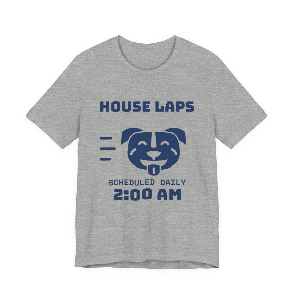 House Laps Scheduled Daily 2:00 AM Tee (Navy Blue Ink)