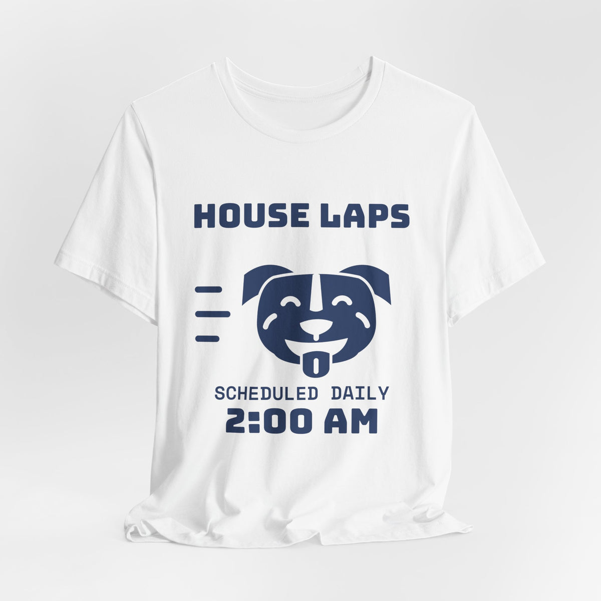 House Laps Scheduled Daily 2:00 AM Tee (Navy Blue Ink)