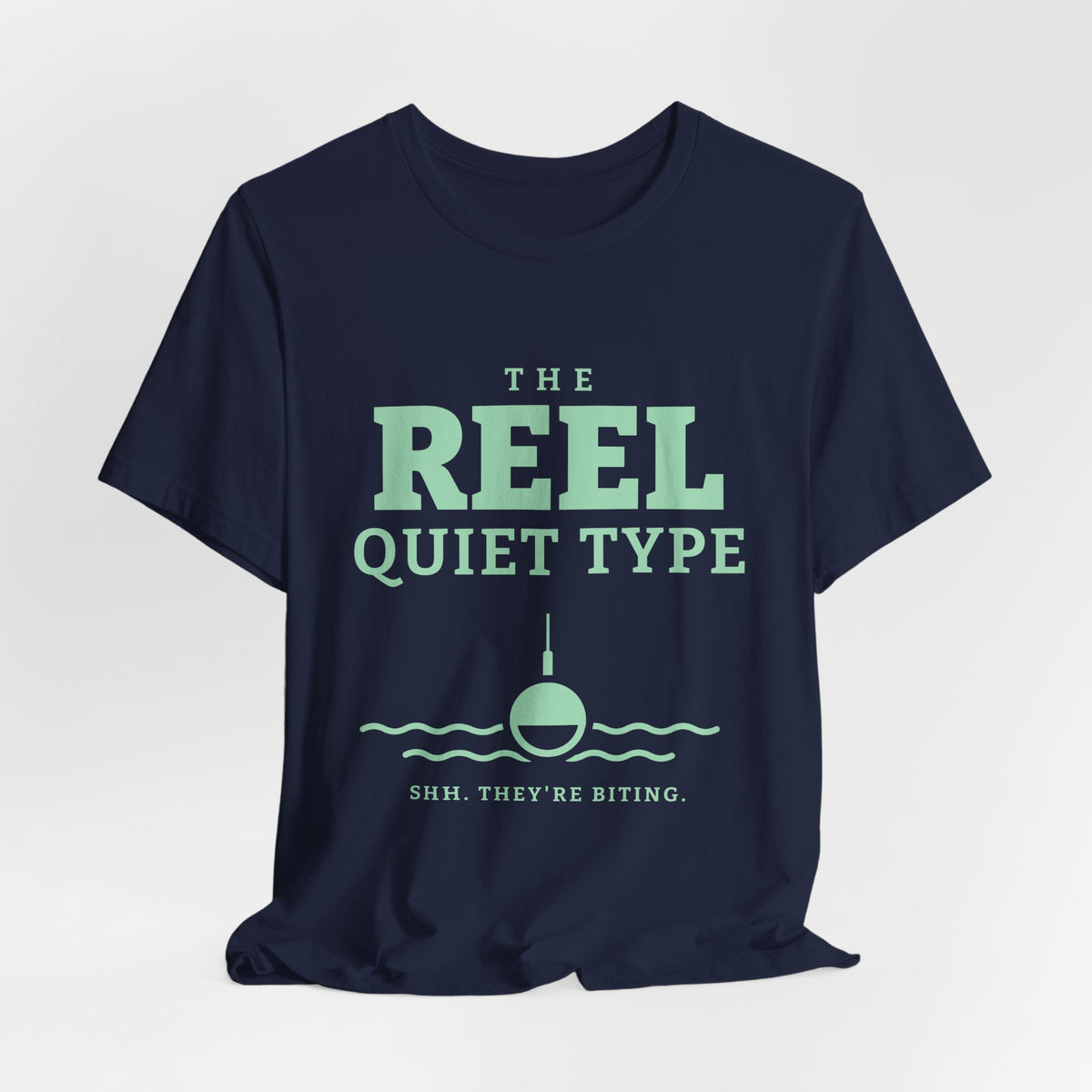 The Reel Quiet Type Tee (Mint Green Ink)