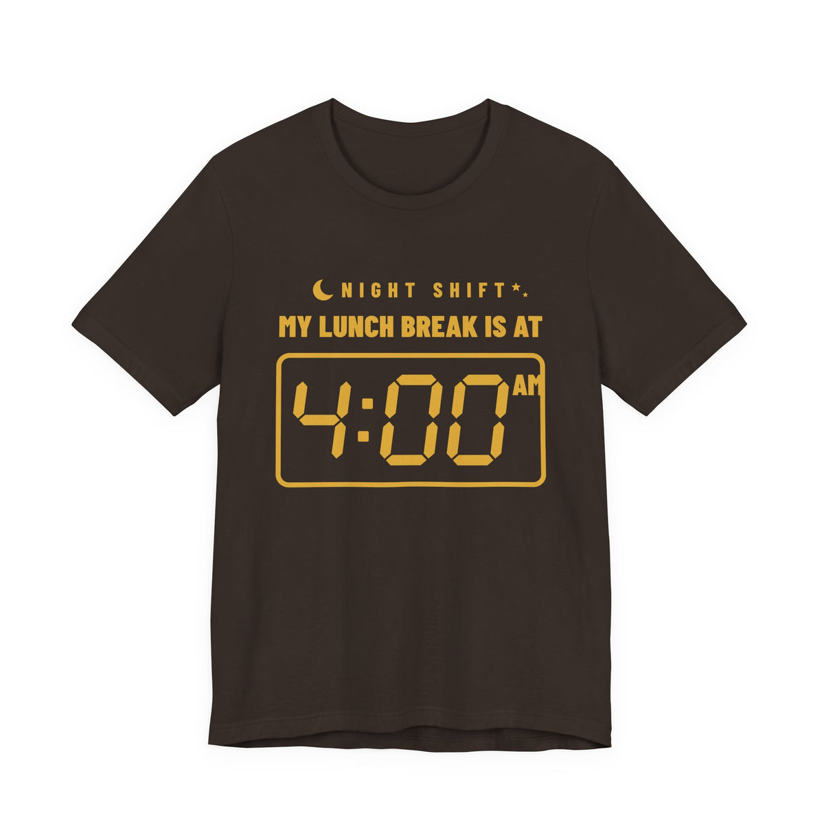 My Lunch Break Is at 4 AM Tee (Gold Ink)