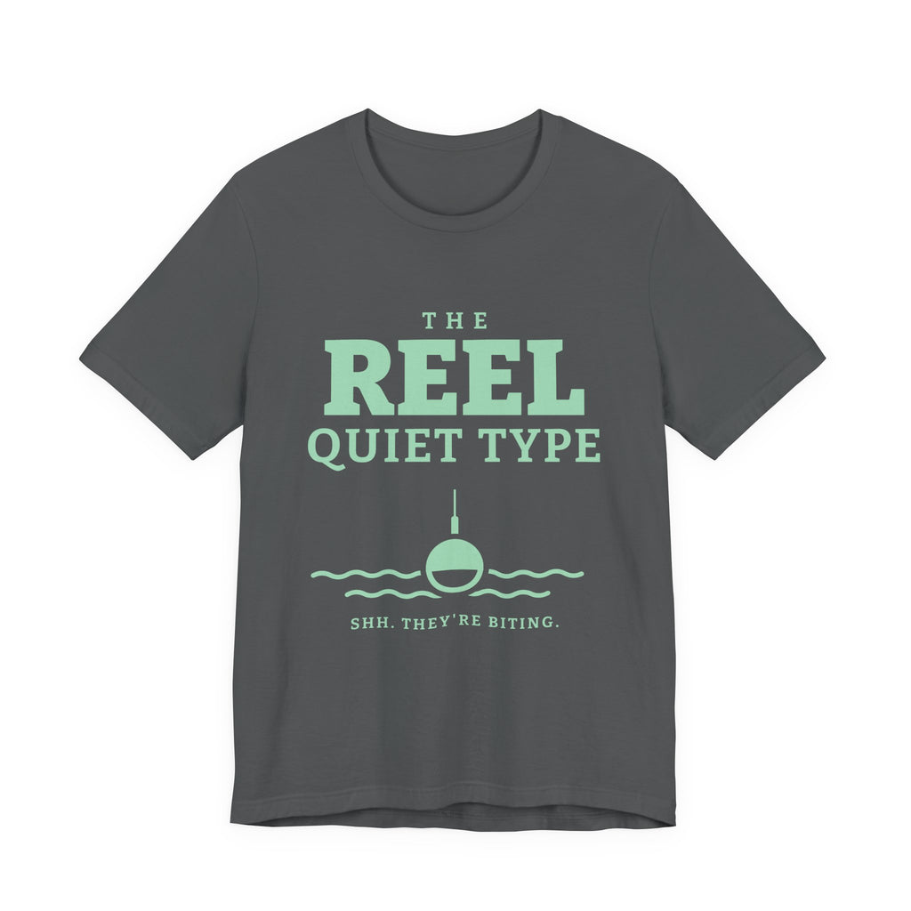 The Reel Quiet Type Tee (Mint Green Ink)