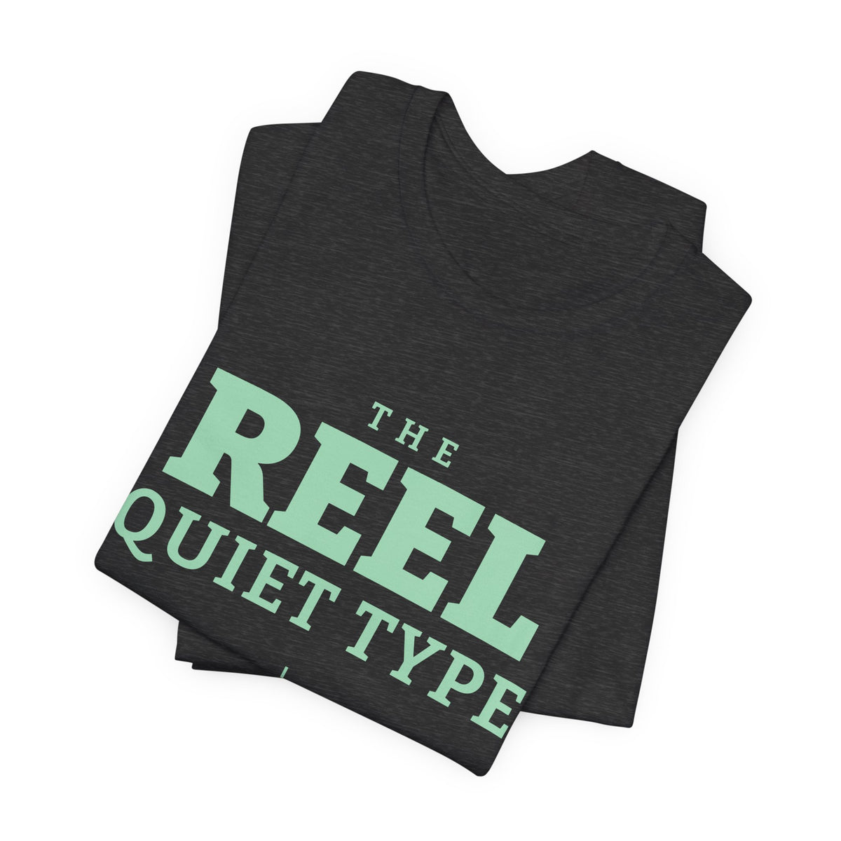 The Reel Quiet Type Tee (Mint Green Ink)