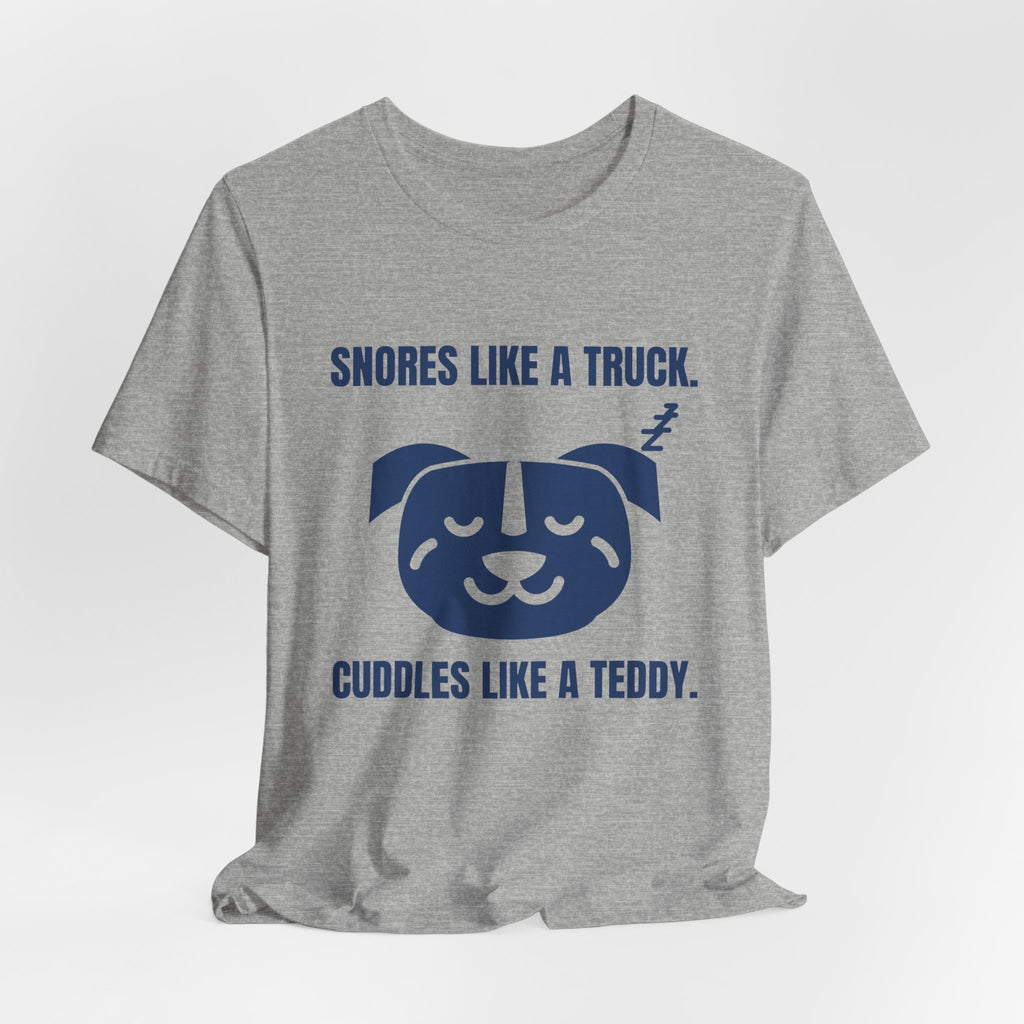 Snores Like a Truck Tee (Navy Blue Ink)