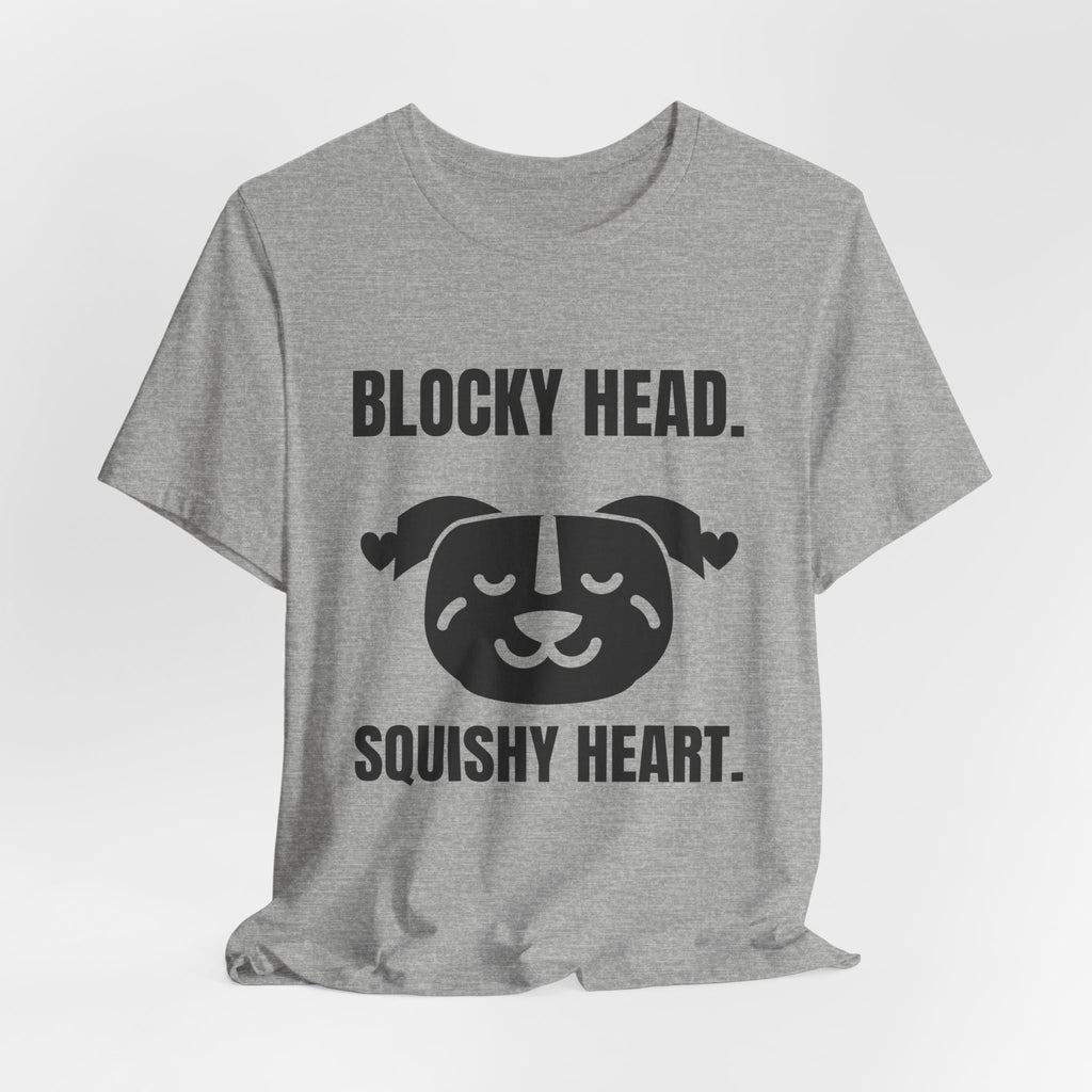 Blocky Head. Squishy Heart Tee (Light)
